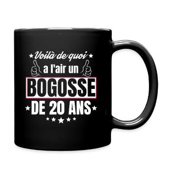Bogosse de 20 Ans idée Cadeau d'anniversaire 20ans - Mug uni - noir - Droite