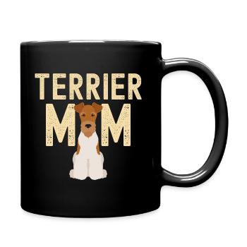 Airedale Terrier Mama Airedale Terrier Besitzer - Tasse einfarbig - Schwarz - Rechts