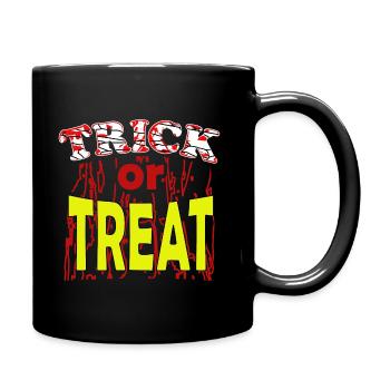 Trick or Treat Halloween - Tasse einfarbig - Schwarz - Rechts