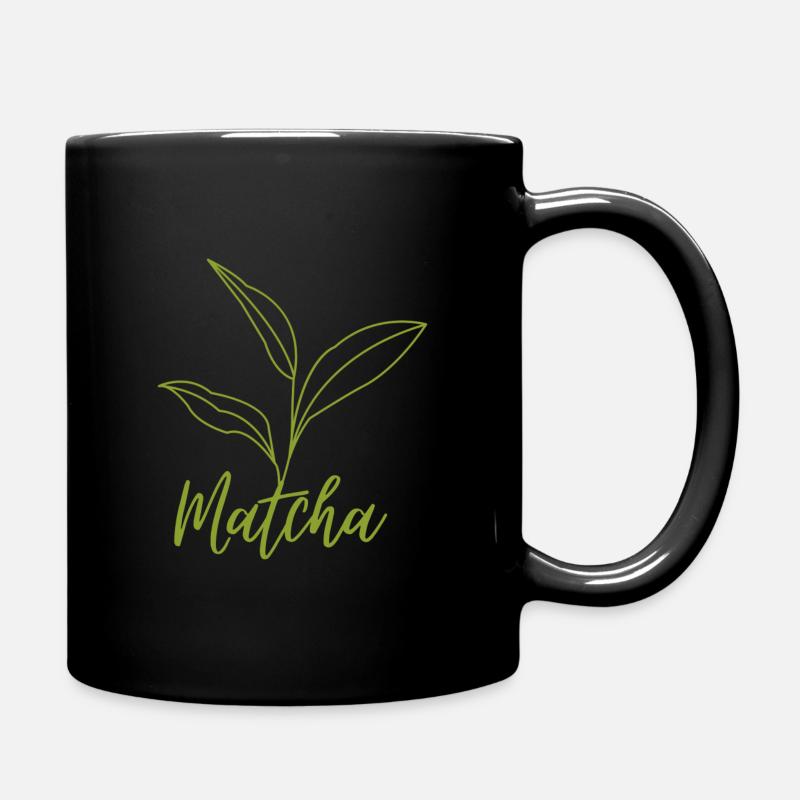 Matcha leaf - Tasse einfarbig - Schwarz