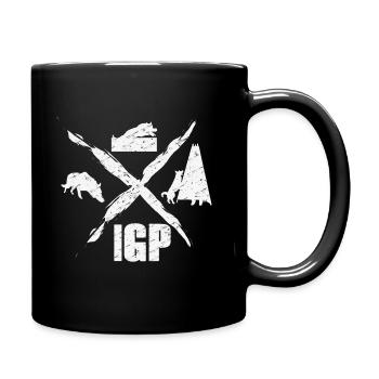 IGP Dog Sport Dog Motif - Full Colour Mug - black - Right