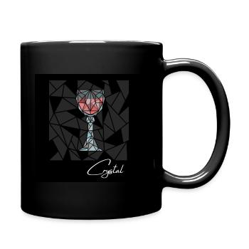 Verre à vin Design - Mug uni - noir - Droite
