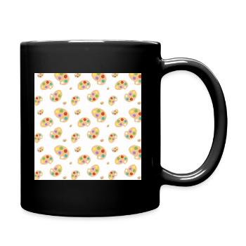 Motifs de palette de peinture - Rentrée scolaire - Mug uni - noir - Droite