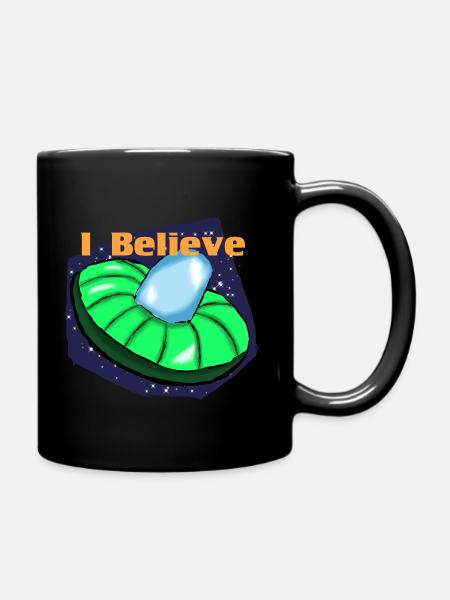 UFO - Tasse einfarbig - Schwarz