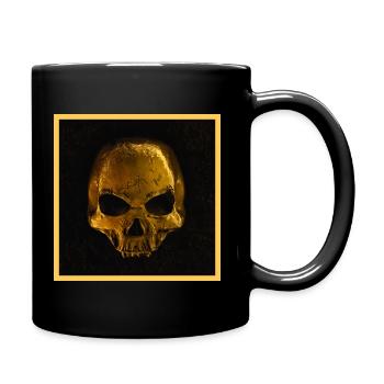 Crâne d’or - Mug uni - noir - Droite
