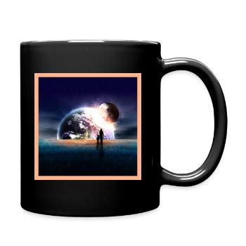 Moon Falls - Tasse einfarbig - Schwarz - Rechts