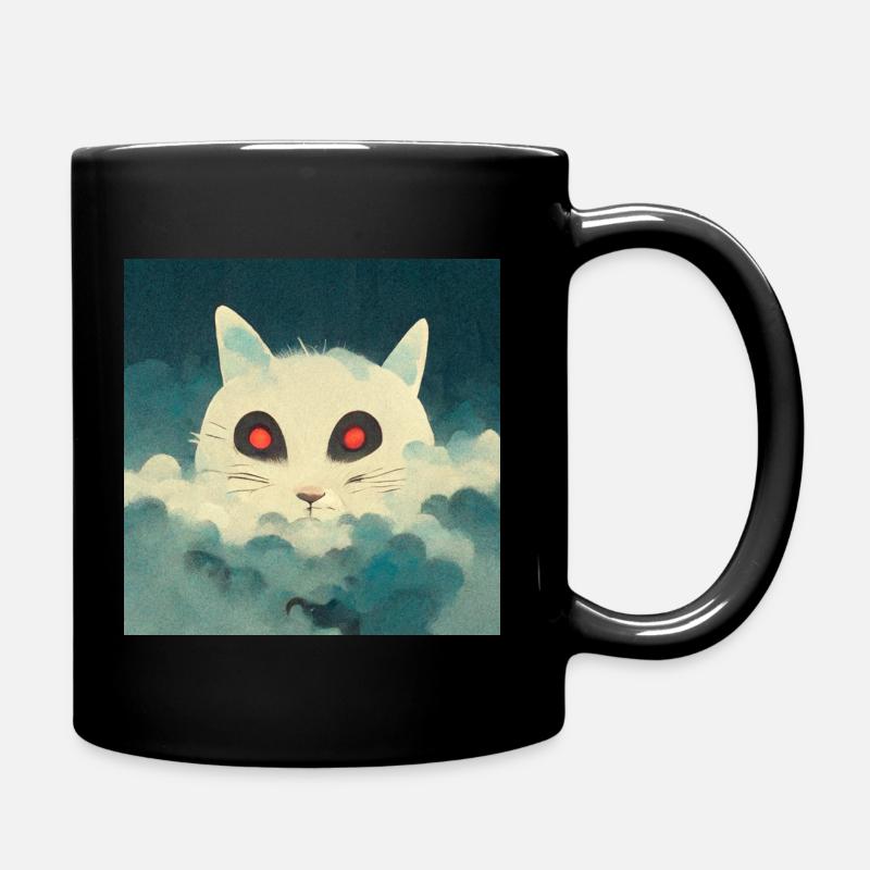 Cat-God - Tasse einfarbig - Schwarz