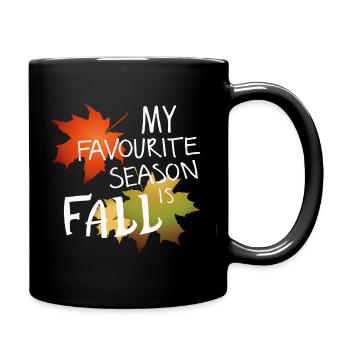 MY FAVOURITE SEASON IS FALL - Tasse einfarbig - Schwarz - Rechts