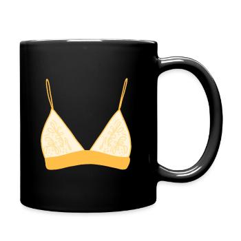 Mit BH ist das leben einfacher - Tasse einfarbig - Schwarz - Rechts