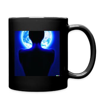 Die Welt ohne Menschen - Tasse einfarbig - Schwarz - Rechts