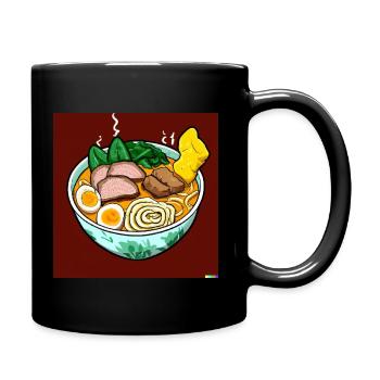 Ramen - Tasse einfarbig - Schwarz - Rechts