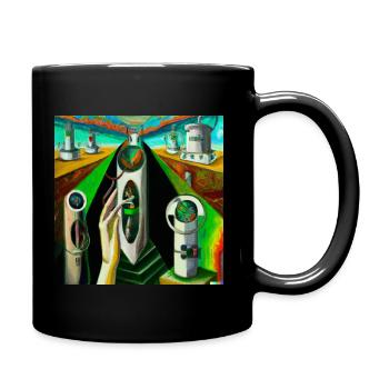 Artificial intelligence - Full Colour Mug - black - Right