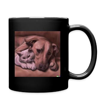 Feline - Full Colour Mug - black - Right