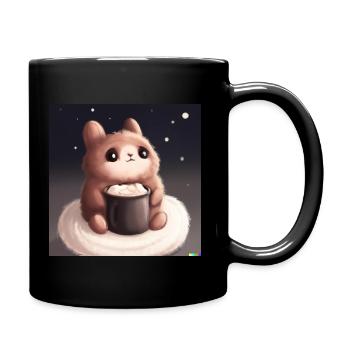 Fluffy animal - Full Colour Mug - black - Right