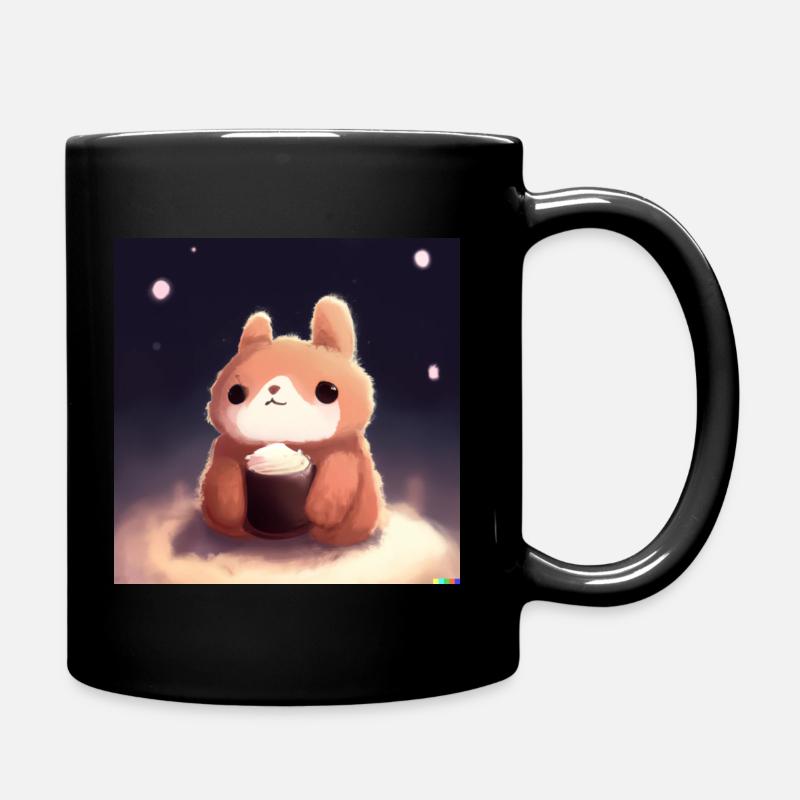 Fluffy animal - Full Colour Mug - black