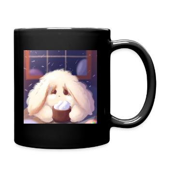 Petit animal moelleux - Mug uni - noir - Droite
