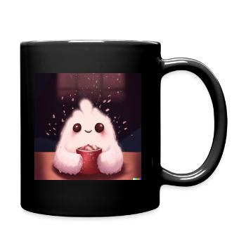 Fluffy animal - Full Colour Mug - black - Right