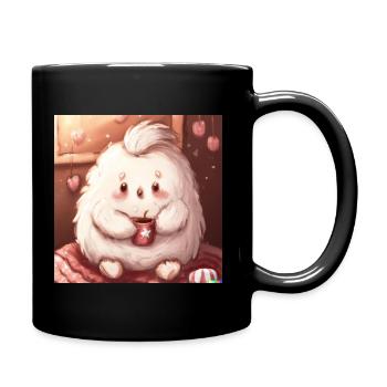 Animal moelleux - Mug uni - noir - Droite