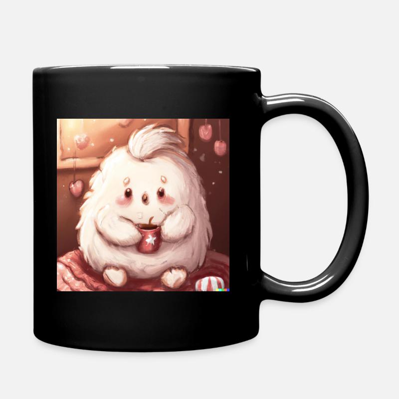 Fluffy animal - Full Colour Mug - black