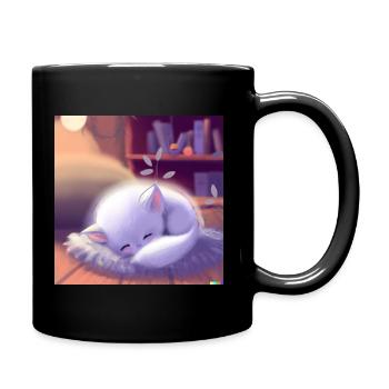 Fluffy animal - Full Colour Mug - black - Right