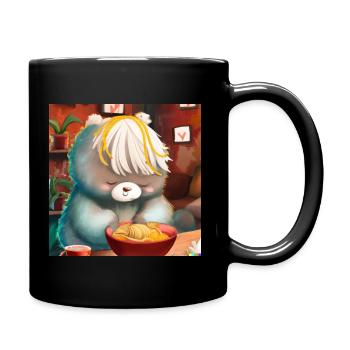 Animal moelleux - Mug uni - noir - Droite