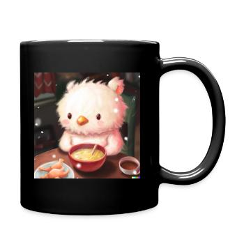 Animal moelleux - Mug uni - noir - Droite