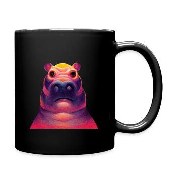 Hypnopotamus - Tasse einfarbig - Schwarz - Rechts