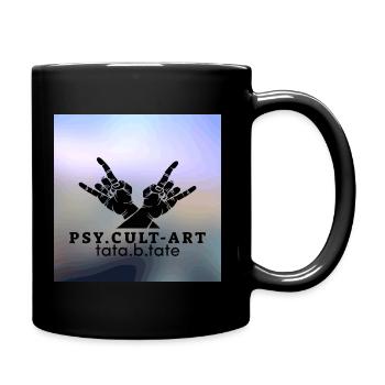 PSY.CULT-ART - Tasse einfarbig - Schwarz - Rechts