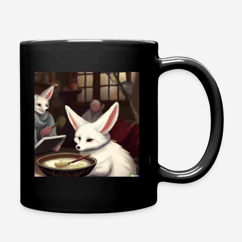 Fennek Wüstenfuchs - Tasse einfarbig - Schwarz