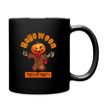 Halloween Pumpkin T-Shirt Trick or Treat - Tasse einfarbig - Schwarz - Rechts