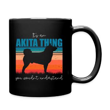 Akita - Mug uni - noir - Droite