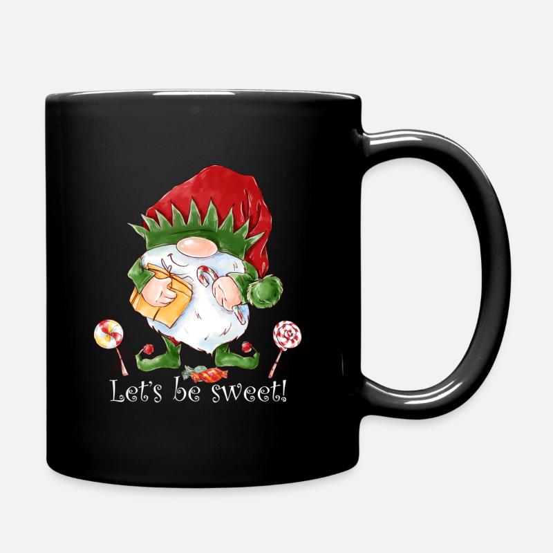 Elfes de Noël - Soyons gentils! - Mug uni - noir