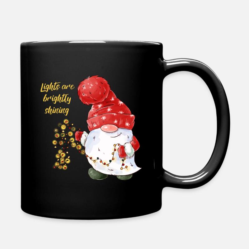 Lights are brightly shining - Tasse einfarbig - Schwarz