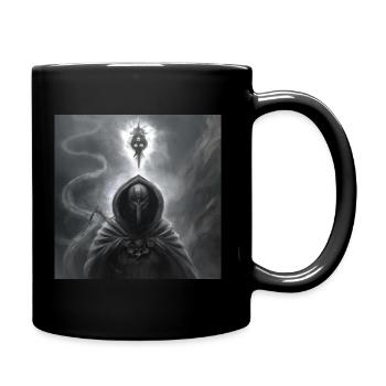 Eine dunkle mystische Gestalt - Tasse einfarbig - Schwarz - Rechts