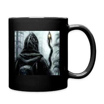 Eine dunkle mystische Gestalt 8 - Tasse einfarbig - Schwarz - Rechts