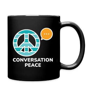 Conversation Peace - Full Colour Mug - black - Right