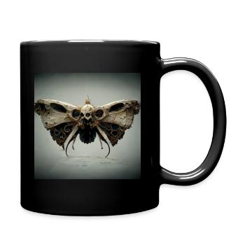 Tote Schädelmotte by Death Beetle - Tasse einfarbig - Schwarz - Rechts