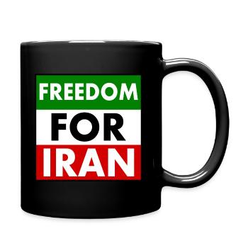 Freedom for iran - Full Colour Mug - black - Right