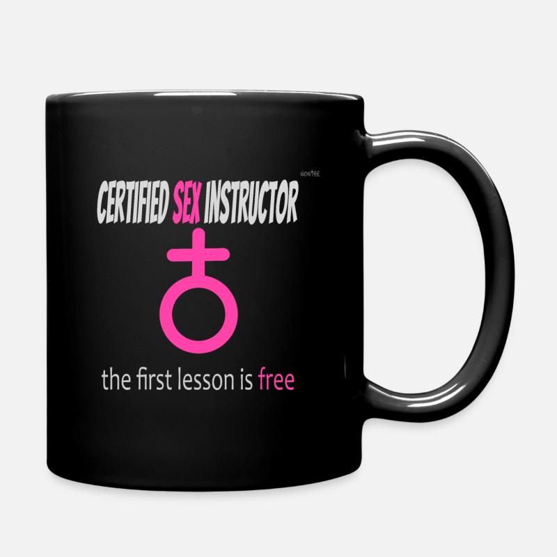 Sex instructor -female version - Full Colour Mug - black