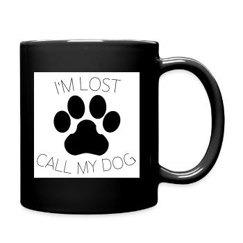 i'm lost call my dog - Mug uni - noir - Droite