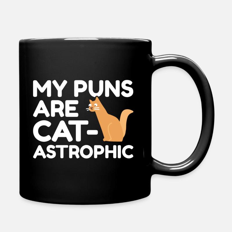 My Puns Are Catastrophic - Full Colour Mug - black