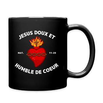 Sacré-Coeur de jésus - Mug uni - noir - Droite