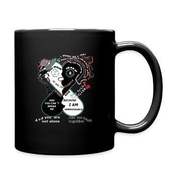 Yoshiheart Human - Michael - You are not alone - Tasse einfarbig - Schwarz - Rechts