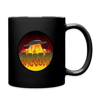 Montage sind doof! - Tasse einfarbig - Schwarz - Rechts