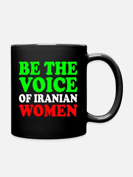 Be the voice of iranian women - Mug uni - noir
