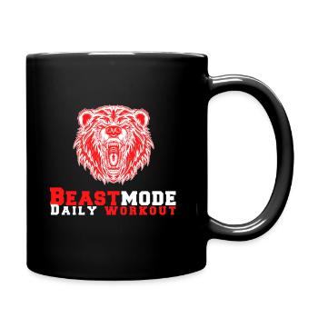 Daily Workout - Bodybuilding und Fitness - Gym - Tasse einfarbig - Schwarz - Rechts