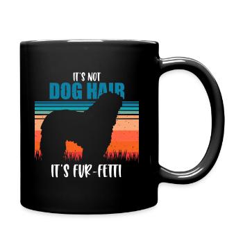 Bergamasker Hirtenhund - Tasse einfarbig - Schwarz - Rechts