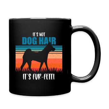 Basenji - Tasse einfarbig - Schwarz - Rechts