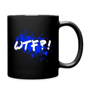 WTF - Tasse einfarbig - Schwarz - Rechts