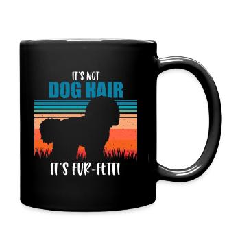 Bichon Frise - Mug uni - noir - Droite